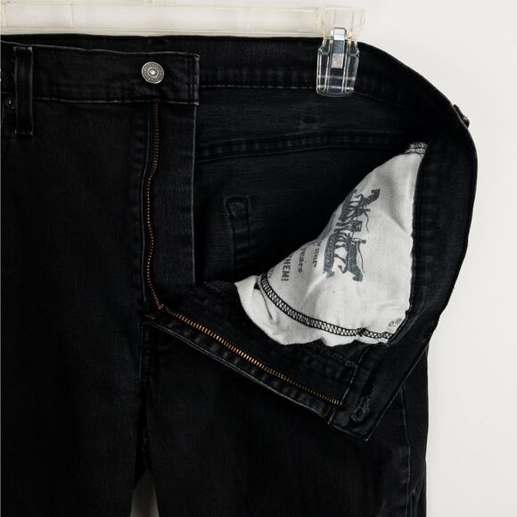 Levi’s 502 Jeans Men’s 38x32 Black Regular Fit Classic Denim Everyday Wear - Picture 6 of 14